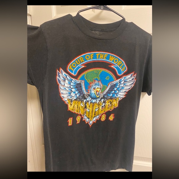 Van Halen single stitch vintage band tee - eagle graphic with back hit - Picture 6 of 7
